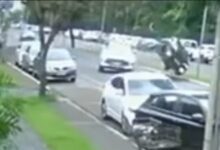 Fotos de Câmera registra que imprudência matou matou médico oftalmologista em Maringá; vídeo