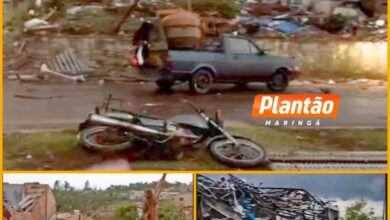 Fotos de Tornado em Rio Bonito do Iguaçu destruiu cerca de 80% da cidade, diz governo: 'Cenário de guerra'