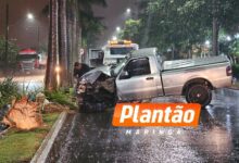 Fotos de Três mulheres ficam feridas após grave acidente na Avenida das Indústrias, em Maringá