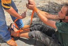 Fotos de Vídeo mostra moradores amarrando suspeito de furtar igreja na região de Maringá