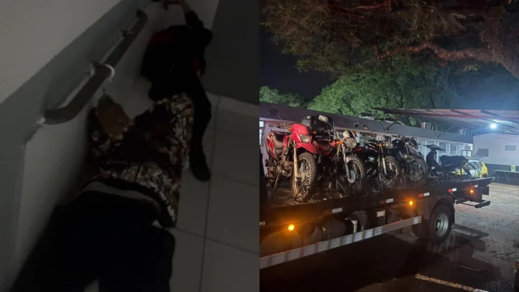 Viraliza vídeo de suspeitos dormindo tranquilamente depois da prisão; ‘furtaram muitas motos, tadinhos’, diz PM Foto 1 Fotos de Viraliza vídeo de suspeitos dormindo tranquilamente depois da prisão; ‘furtaram muitas motos, tadinhos’, diz PM