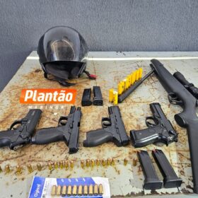 Fotos de Confusão, facadas e armas: dupla é presa após briga em Maringá