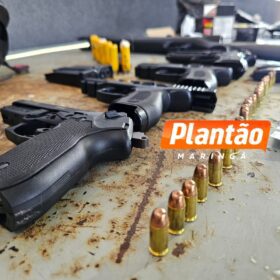 Fotos de Confusão, facadas e armas: dupla é presa após briga em Maringá