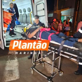 Fotos de Câmera de segurança registra acidente que deixou motociclista ferido em Sarandi