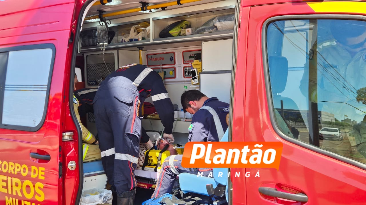 Fotos de Ciclista sofre ferimentos graves após atropelamento por ônibus em Maringá