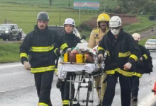 Fotos de Motorista fica preso às ferragens após grave acidente com Hilux e é resgatado por helicóptero