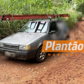 Homem é encontrado morto dentro de carro em estrada rural de Sarandi Foto 1 Fotos de Homem é encontrado morto dentro de carro em estrada rural de Sarandi