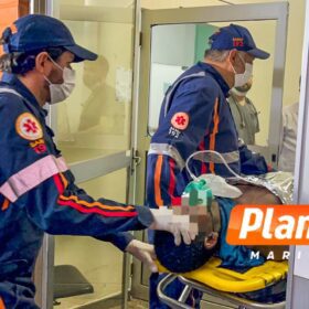 Fotos de Homem é esfaqueado após discussão; vítima sofreu exposição de vísceras