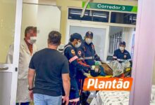 Fotos de Homem é esfaqueado após discussão; vítima sofreu exposição de vísceras