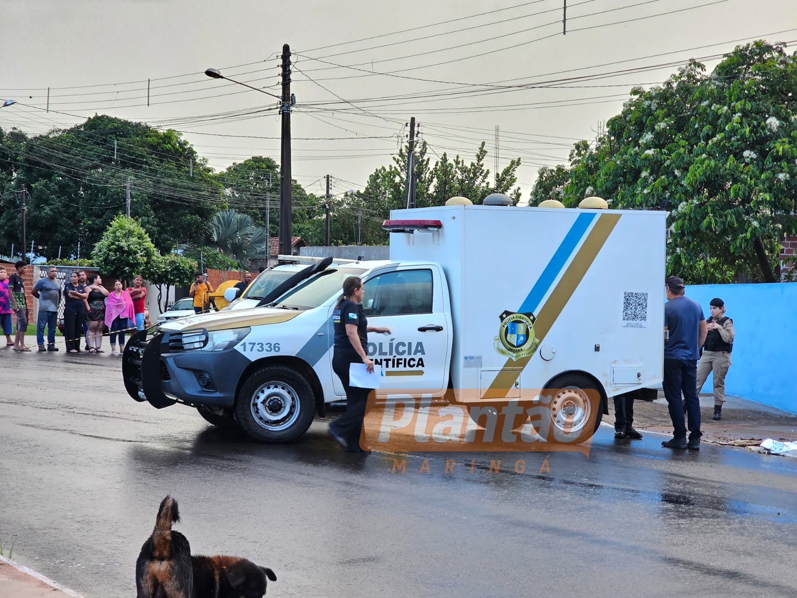 Fotos de Homem é executado com vários disparos na cabeça em plena a luz do dia