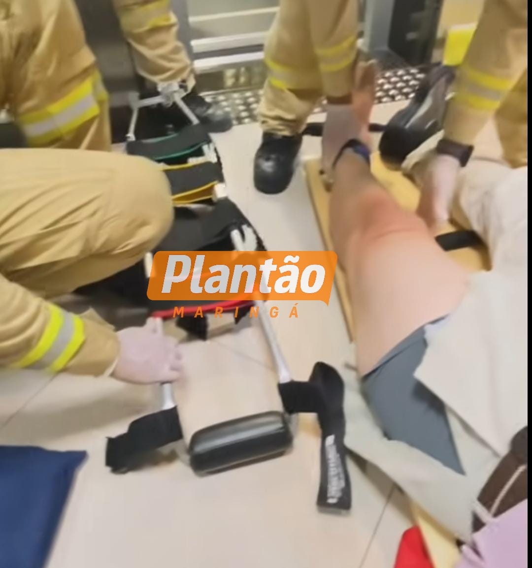 Fotos de Homem fica ferido após queda de elevador no Centro de Maringá