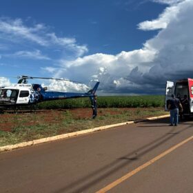Fotos de Homem sofre queda de bicicleta e é socorrido de helicóptero em estado gravíssimo