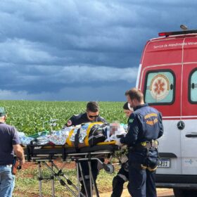 Fotos de Homem sofre queda de bicicleta e é socorrido de helicóptero em estado gravíssimo