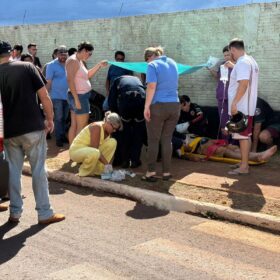 Fotos de Homem sofre queda de bicicleta e é socorrido de helicóptero em estado gravíssimo