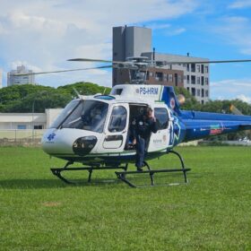 Fotos de Homem sofre queda de bicicleta e é socorrido de helicóptero em estado gravíssimo