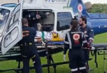 Fotos de Idoso fica em estado gravíssimo após cair de patinete e é socorrido de helicóptero; VÍDEO