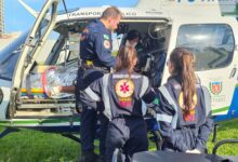 Fotos de Jovem gravemente ferido em acidente na região é encaminhado de helicóptero para hospital de Maringá