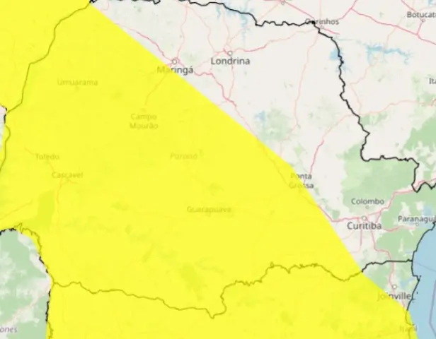 Fotos de Maringá e outras 262 cidades do Paraná entram em novo alerta de tempestade: veja a lista completa
