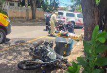 Fotos de Motociclista de 28 anos fica gravemente ferido em acidente na Zona 6 de Maringá