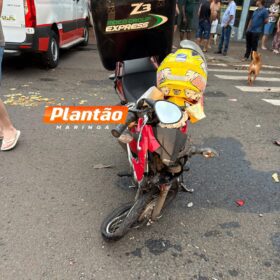 Fotos de Motociclista é intubada após condutor com suspeita de estar bêbado invadir preferencial em Maringá