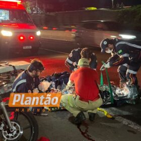 Fotos de Motociclista fica em estado gravíssimo após cair de aproximadamente oito metros no Contorno Norte de Maringá