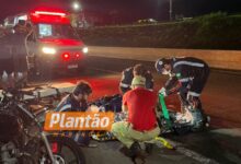 Fotos de Motociclista fica em estado gravíssimo após cair de aproximadamente oito metros no Contorno Norte de Maringá