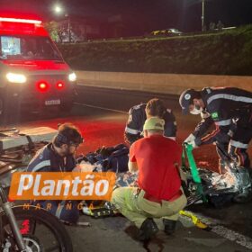 Fotos de Motociclista fica em estado gravíssimo após cair de aproximadamente oito metros no Contorno Norte de Maringá