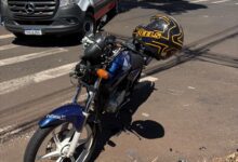 Fotos de Motociclista fica em estado gravíssimo após grave acidente no centro de Sarandi
