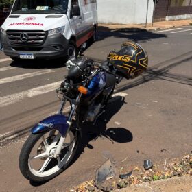 Fotos de Motociclista fica em estado gravíssimo após grave acidente no centro de Sarandi