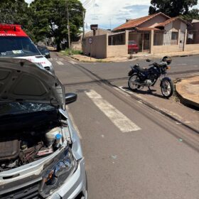 Fotos de Motociclista fica em estado gravíssimo após grave acidente no centro de Sarandi