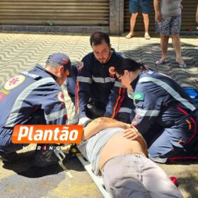 Fotos de Motociclista fica ferido após queda na Vila Morangueira, em Maringá