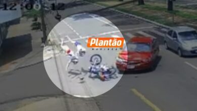 Fotos de Pai e filha são perseguidos após briga de trânsito em Maringá e ficam feridos em acidente; VÍDEO