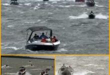 Fotos de Pilotos de barcos e jet-skis enfrentam ventos intensos em Porto Rico no Rio Paraná; VÍDEO
