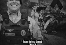 Fotos de Policial militar morre e outro fica ferido após viatura cair em ribanceira durante perseguição no Paraná