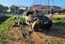 Fotos de Policial militar morre e outro fica ferido após viatura cair em ribanceira durante perseguição no Paraná