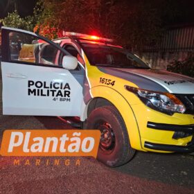 Rapaz aciona a PM dizendo ter sido baleado em Maringá — mas muda versão com a chegada dos policiais Foto 1 Fotos de Rapaz aciona a PM dizendo ter sido baleado em Maringá — mas muda versão com a chegada dos policiais