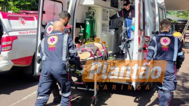 Fotos de Trabalhador fica ferido após cair durante montagem de palco para o show da virada em Maringá