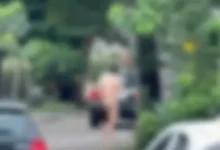 Fotos de Traição? Homem é flagrado correndo pelado na Zona 7, em Maringá; vídeo