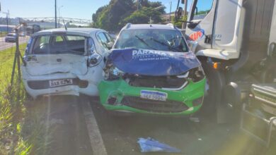 Fotos de Dois acidentes na BR-376 deixam cinco feridos em Maringá