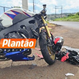 Fotos de Acidente grave com moto de alta cilindrada no Contorno Sul deixa motociclista ferido em Maringá