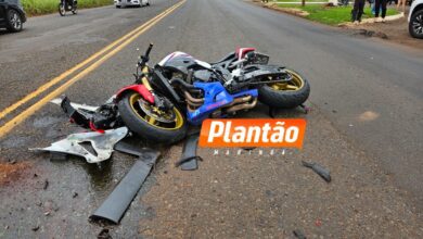 Fotos de Acidente grave com moto de alta cilindrada no Contorno Sul deixa motociclista ferido em Maringá