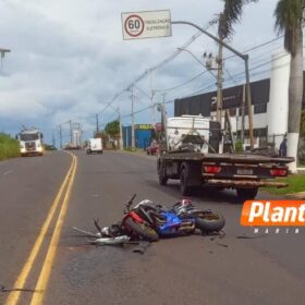 Fotos de Acidente grave com moto de alta cilindrada no Contorno Sul deixa motociclista ferido em Maringá