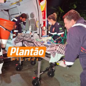 Fotos de Adolescente de 15 anos é encaminhado ao Santa Casa de Maringá após ser baleado em campo de futebol