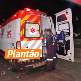 Fotos de Adolescente de 15 anos é encaminhado ao Santa Casa de Maringá após ser baleado em campo de futebol