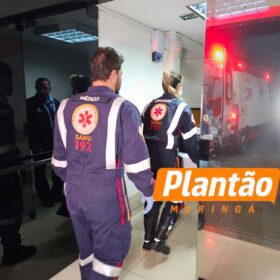 Fotos de Adolescente de 15 anos é encaminhado ao Santa Casa de Maringá após ser baleado em campo de futebol