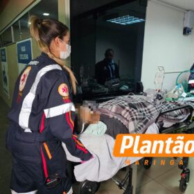 Fotos de Adolescente de 15 anos é encaminhado ao Santa Casa de Maringá após ser baleado em campo de futebol