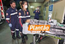 Fotos de Adolescente de 15 anos é encaminhado ao Santa Casa de Maringá após ser baleado em campo de futebol