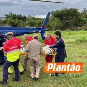 Fotos de Adolescente de 17 anos fica gravemente ferido após colisão entre moto e caminhonete; COM VÍDEO