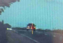 Fotos de BMW é flagrada trafegando a mais de 200 km/h na BR-163, no Paraná