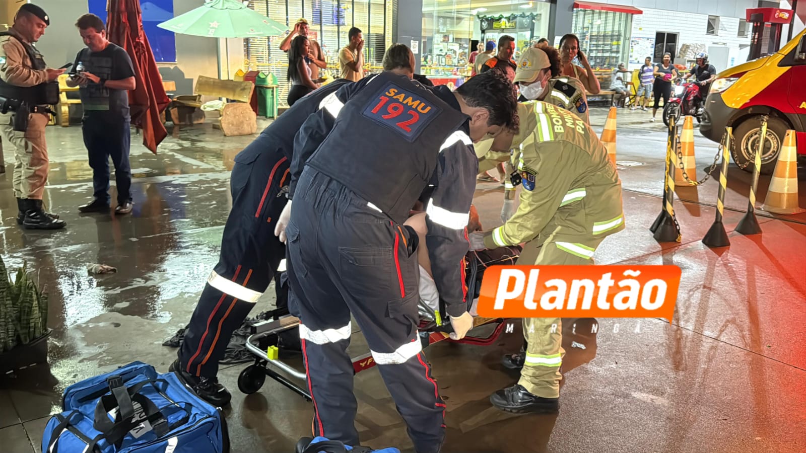 Fotos de Briga termina com homem baleado em posto de combustível; câmera registra o crime